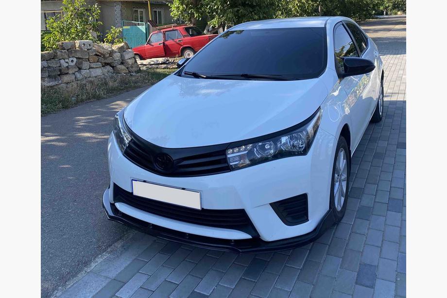 Toyota Corolla 2013–2019 Frontspoilerläpp till stötfångare (svart) Image