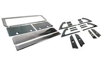 Toyota Land Cruiser 200 2007–2021 Inläggssats (mörk borstad aluminium) foto 4
