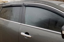 Mazda CX-9 2007–2016 Vindavvisare med kromlist (4 st, HIC) foto 2