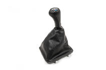 BMW 3-serie E30 1982–1994 Växelspaksdamask + växelknopp OEM 5-växlad (konstläder) foto 1