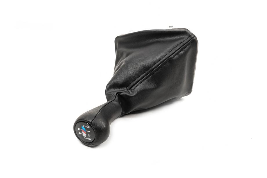 BMW 3-serien E36 1990–2000 Växelspaksdamask + växelknopp OEM 5-växlad (konstläder) Foto 4