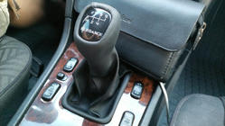 Mercedes C-class W202 1993–2001 Växelspaksknopp + växelspaksdamask Elegance (konstläder) foto 2