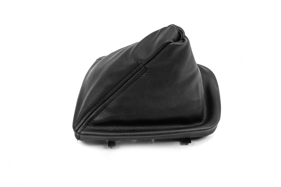 BMW 3-serie E46 1998–2006 OEM växelspaksdamask (konstläder) Foto 1