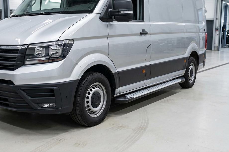 Volkswagen Crafter 2016– Sidosteg Allmond Grey (2 st, aluminium) Lång/Extra lång Image
