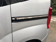 Fiat Fiorino/Qubo 2008–2024 Kromlist under skjutdörr (2 st, rostfritt) Carmos - turkiskt stål foto 5