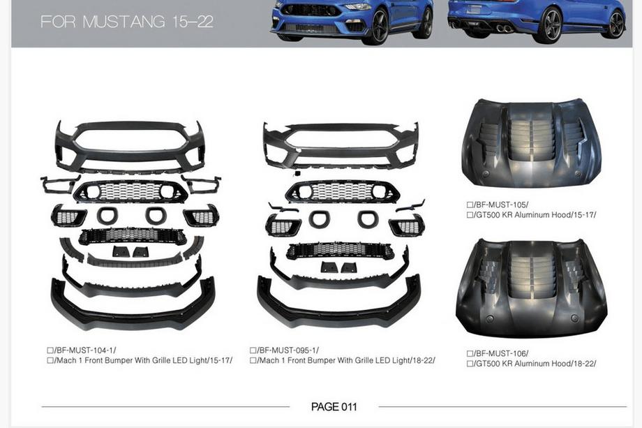 Ford Mustang 2015–2023 Bodykit-sats Image