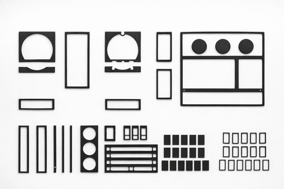 MAN F2000 1994–2001 Instrumentpanelslister 1995-1999 (aluminiumlook) Image