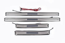 Toyota Land Cruiser Prado 150 2009–2023 Instegslister med belysning (4 st, rostfritt stål) foto 2