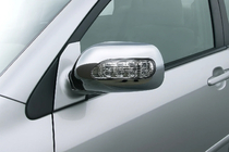 Toyota Corolla 2002–2007 Kromade spegelkåpor för LED (2002-2005, 2 st, plast) foto 1
