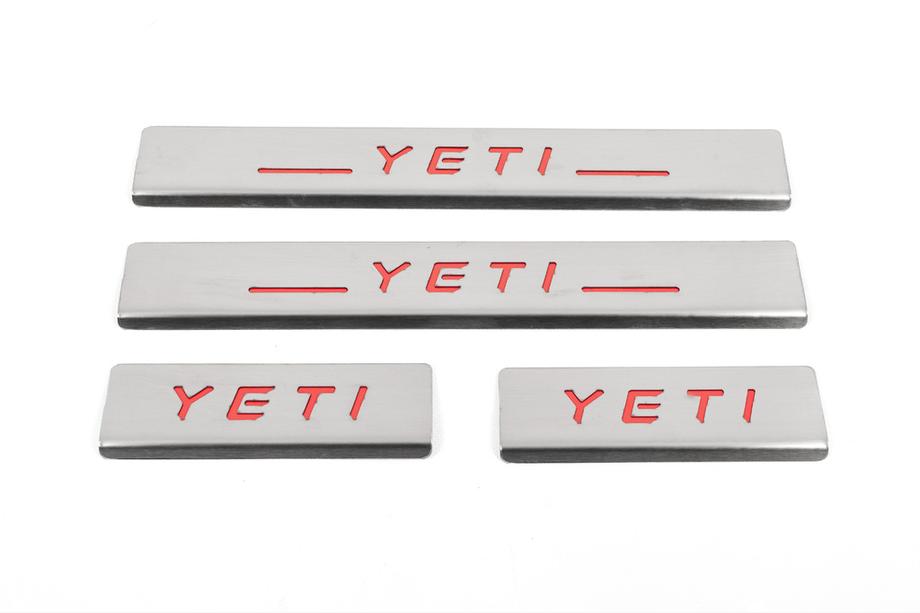 Skoda Yeti 2009–2017 Instegslister Carmos V2-RED (4 st, rostfritt stål) Image