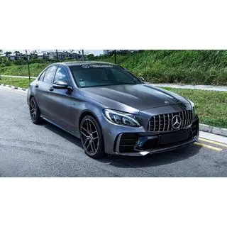 Bodykit-kit med komplett bakre stötfångare (Black Mamba C63GT-design) foto 3