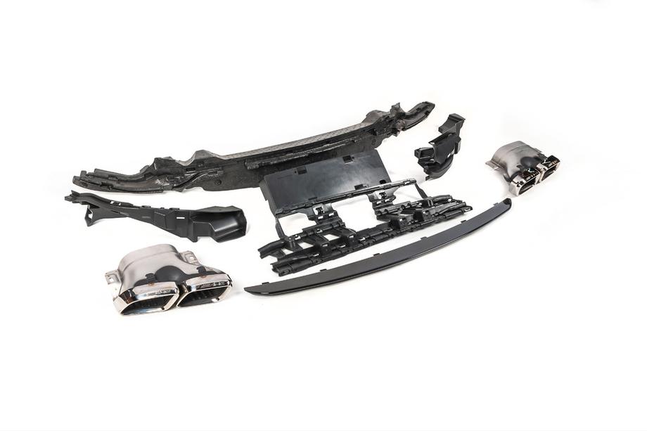 Mercedes C-class W205 2014–2021 Bodykit-kit med komplett bakre stötfångare (Black Mamba C63GT-design) Foto 16