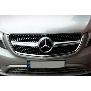 Frontgrill Diamond (2014-2023 för Vito W447) Mercedes Vito/V-klass W447 2014– foto 3