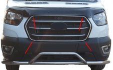 Ford Transit 2014– Grillram (2019+, 4 st, rostfritt stål) Carmos - turkiskt stål foto 1