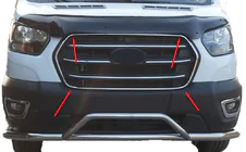 Ford Transit 2014– Grillram (2019+, 4 st, rostfritt stål) foto 1