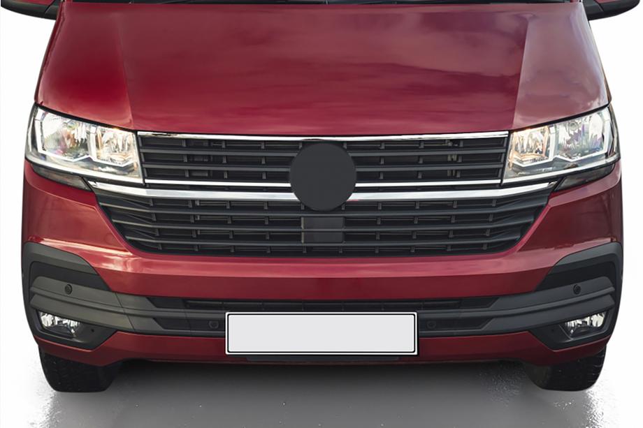 Volkswagen T6 2015–2024 Kromlist för övre delen av grillen 2019+ (1 st, rostfritt stål) Foto 1