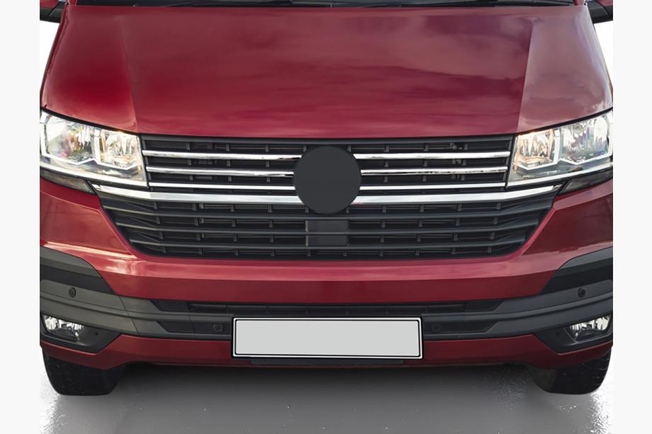 Volkswagen T6 2015–2024 Krom grillister 2019+ (4 st, rostfritt stål) OmsaLine - Italienskt rostfritt stål Image