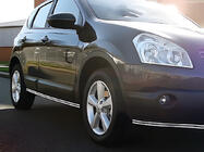 Nissan Qashqai 2010–2014 Dubbla sidorör (2 st, rostfritt stål) foto 3