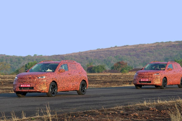 Skoda förbereder premiär av nya kompakta Kushaq-crossovern