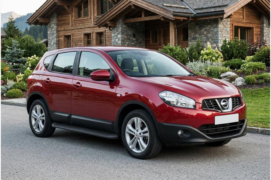Nissan Qashqai 2010–2014 Sidosteg Tayga Black (2 st, aluminium) Image