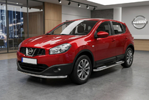 Nissan Qashqai 2010–2014 Sidosteg Tayga V2 (2 st, aluminium) foto 1