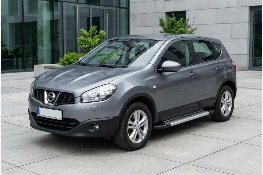 Nissan Qashqai 2010–2014 Sidosteg Vision New Grey (2 st, aluminium) Image
