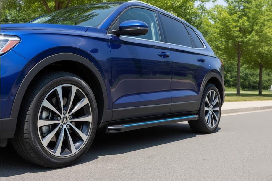 Acura MDX 2013–2020 Sidosteg Maya Blue (2 st, aluminium) Image