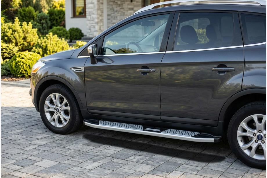 Ford Kuga 2008–2013 Mevsim Grey sidosteg (2 st, aluminium) Image