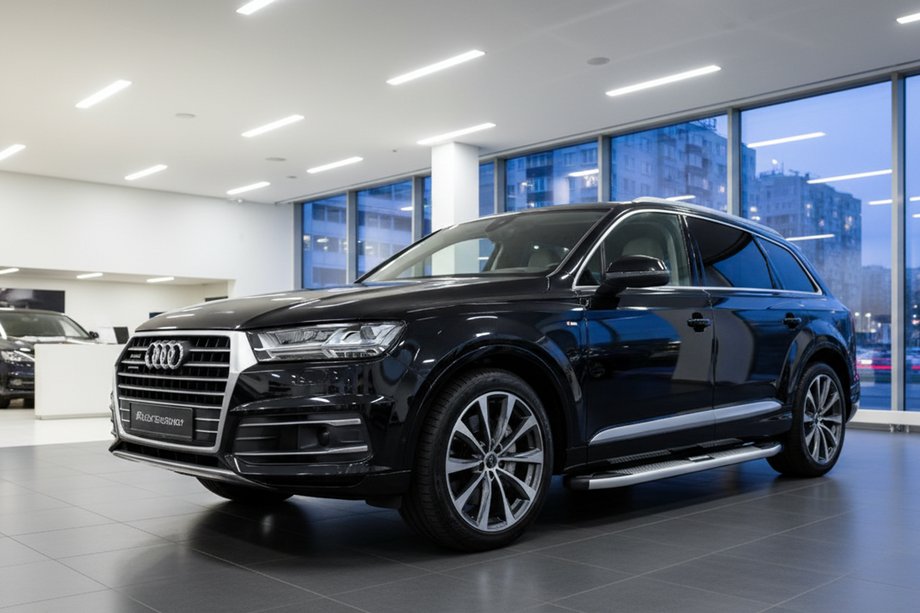 Audi Q7 2015–2026 Mevsim Grey sidosteg (2 st, aluminium) Foto 1