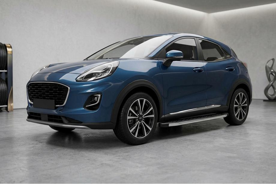 Ford Puma 2019– Sidosteg BlackLine (2 st, aluminium) Image