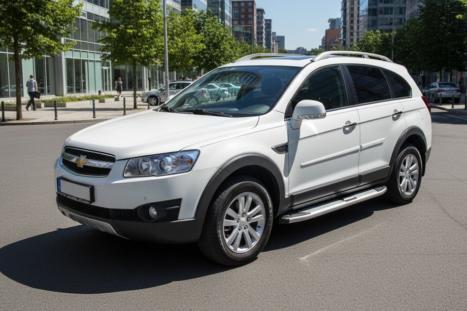 Chevrolet Captiva 2006–2019 Mevsim Grey sidosteg (2 st, aluminium) Image