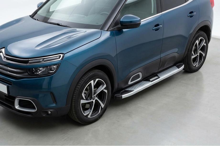 Citroen C5 Aircross 2017–2025 Mevsim Grey sidosteg (2 st, aluminium) Image