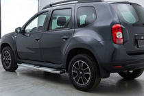 Dacia Duster 2008–2018 Mevsim Grey sidosteg (2 st, aluminium) foto 1