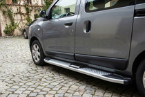 Dacia Dokker 2013–2022 Mevsim Grey sidosteg (2 st, aluminium) foto 1