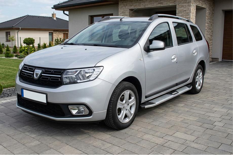 Dacia Logan MCV 2013–2020 Mevsim Grey sidosteg (2 st, aluminium) Image