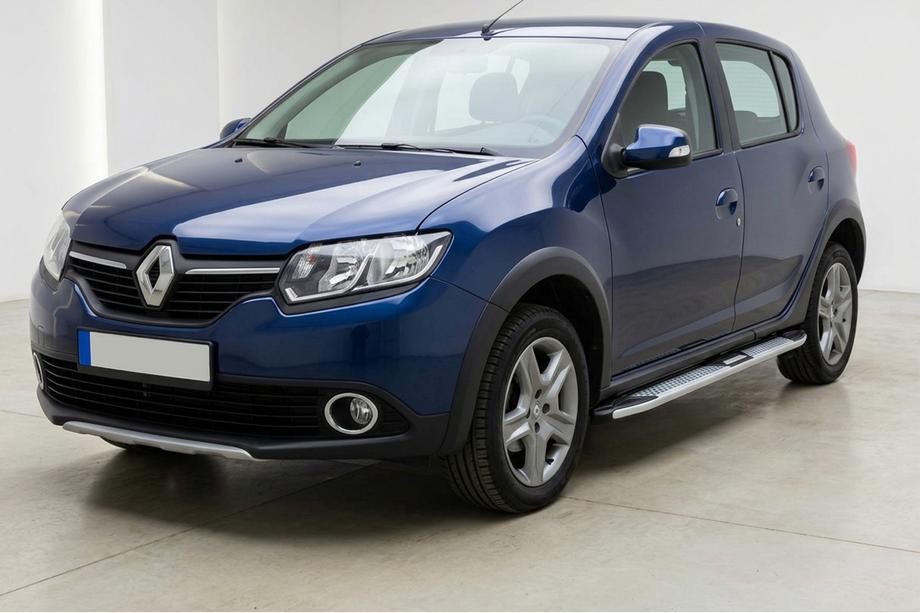 Dacia Sandero 2013–2020 Mevsim Grey sidosteg (2 st, aluminium) Image