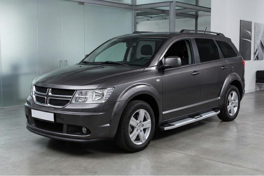 Dodge Journey 2008–2020 Mevsim Grey sidosteg (2 st, aluminium) Image