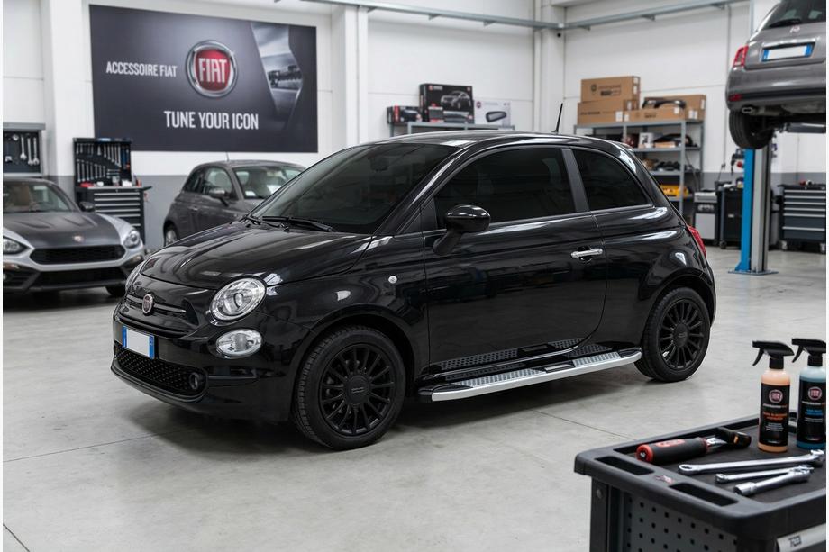 Fiat 500/500L 2013–2022 Mevsim Grey sidosteg (2 st, aluminium) Image