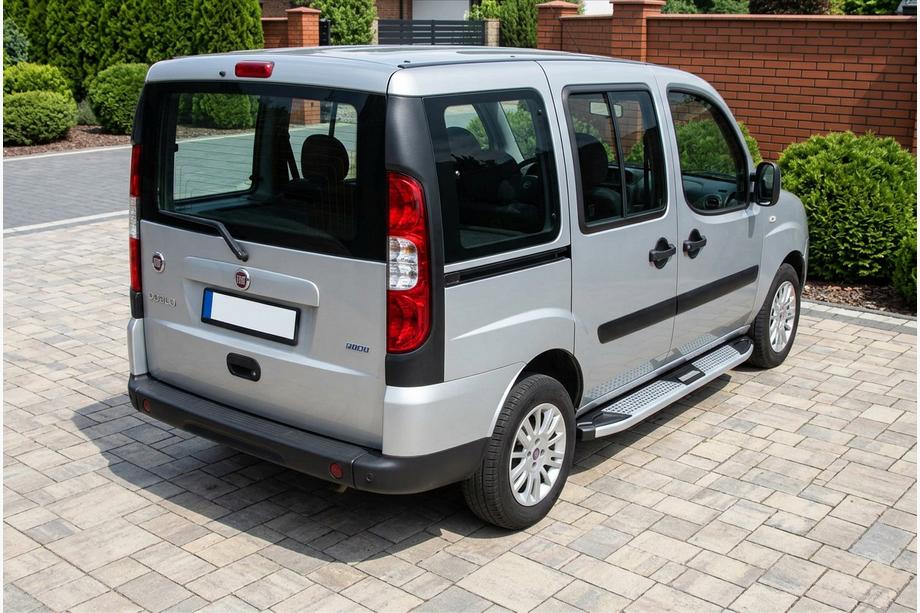Fiat Doblo I 2005–2010 Mevsim Grey sidosteg (2 st, aluminium) Foto 1