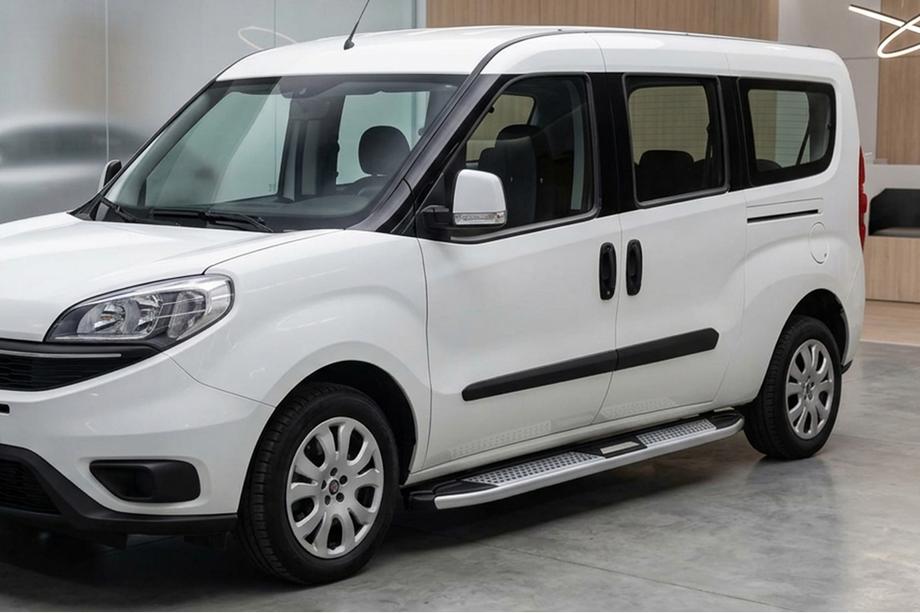 Fiat Doblo II 2010–2022 Mevsim Grey sidosteg (2 st, aluminium) Endast för standard hjulbas Image