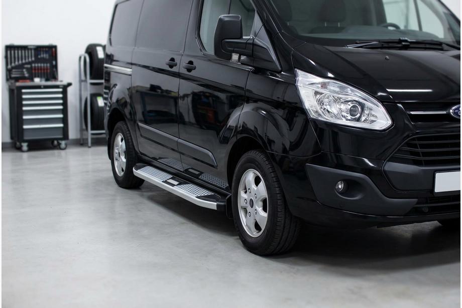 Ford Custom 2013–2022 Mevsim Grey sidosteg (2 st, aluminium) Image