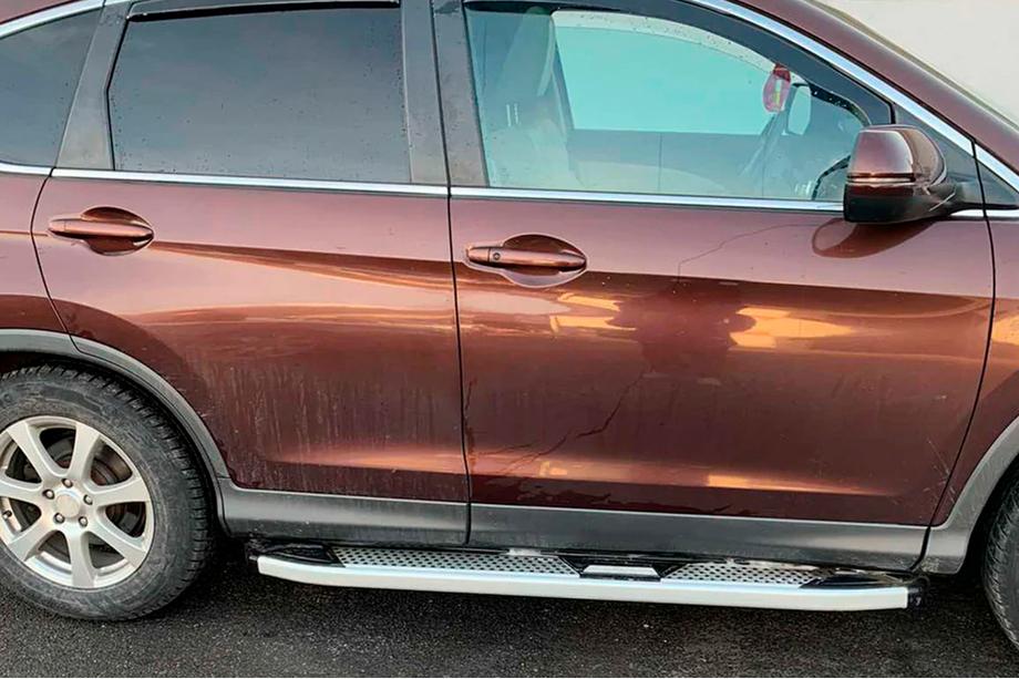 Honda CRV 2012–2016 Mevsim Grey sidosteg (2 st, aluminium) Foto 1