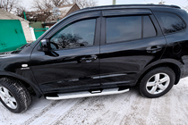 Hyundai Santa Fe 2 2006–2012 Mevsim Grey sidosteg (2 st, aluminium) foto 4