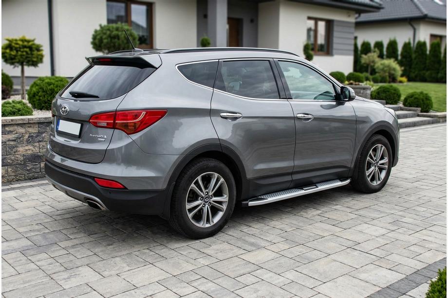 Hyundai Santa Fe 3 2012–2018 Mevsim Grey sidosteg (2 st, aluminium) Image