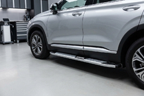 Hyundai Santa Fe 4 2018–2023 Mevsim Grey sidosteg (2 st, aluminium) foto 1