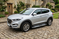 Hyundai Tucson TL 2016–2021 Mevsim Grey sidosteg (2 st, aluminium) foto 1