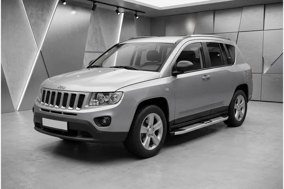 Jeep Compass 2006–2016 Mevsim Grey sidosteg (2 st, aluminium) Image