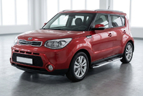 Kia Soul II 2013–2018 Mevsim Grey sidosteg (2 st, aluminium) foto 1