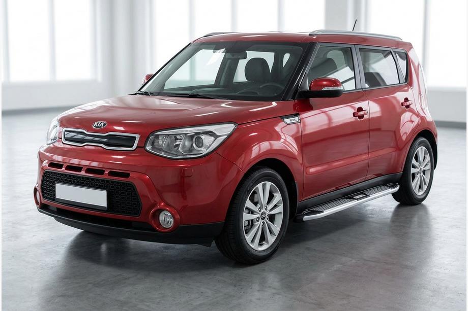 Kia Soul II 2013–2018 Mevsim Grey sidosteg (2 st, aluminium) Image