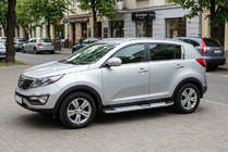 Kia Sportage 2010–2015 Mevsim Grey sidosteg (2 st, aluminium) foto 1